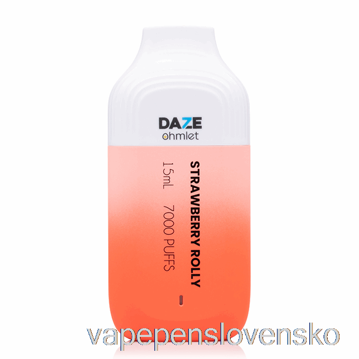 7 Dze Ohmlet 7000 Jednorazová Jahodová Rolly Vape Cigareta